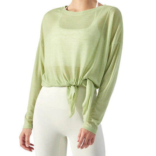 Koralis Serene Sheer Long Sleeve Top