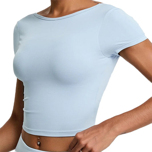 Koralis Aura Open-Back Crop Tee