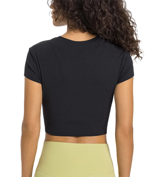 Koralis Aura Ribbed Crop Top
