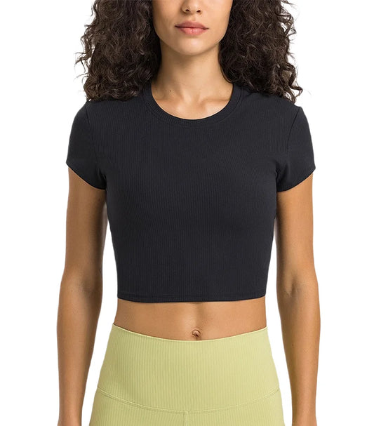 Koralis Aura Ribbed Crop Top